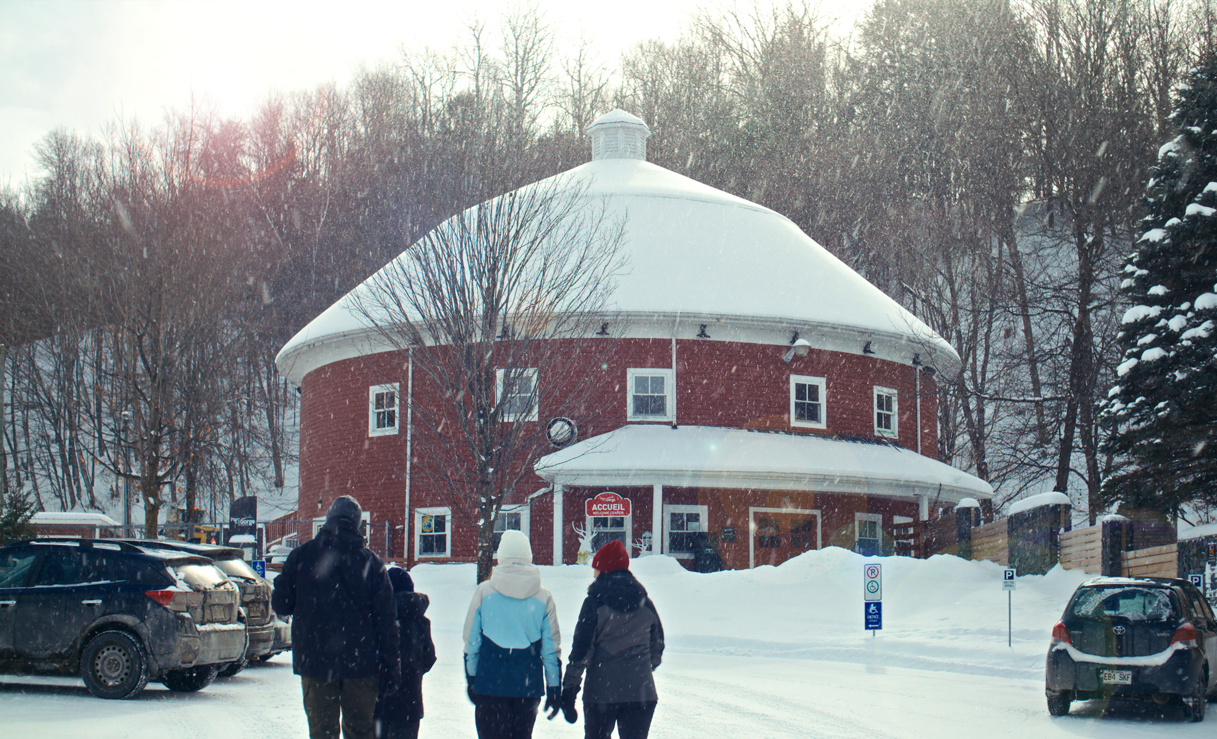 Winter activities in the Coaticook Region